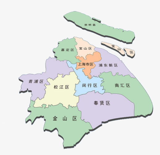 上海市行政区划图的相关图片