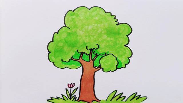 树怎么画简单又好看的相关图片