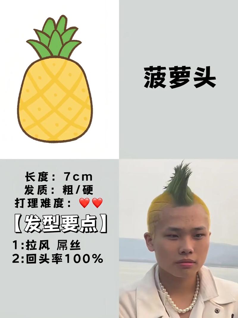 菠萝头发型的相关图片